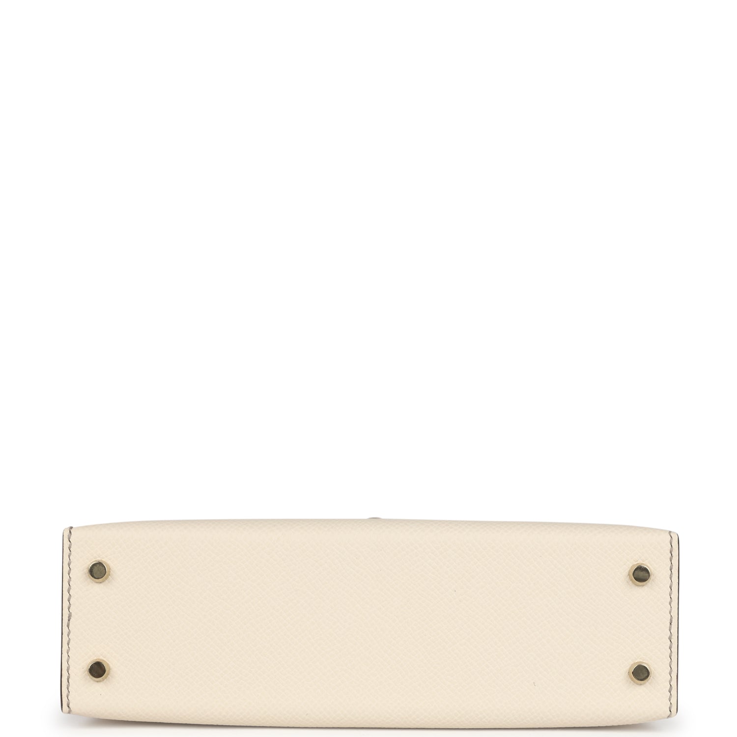 Hermes Special Order (HSS) Kelly Sellier 20 Craie and Gris Asphalte Epsom Permabrass Hardware - Exclusu