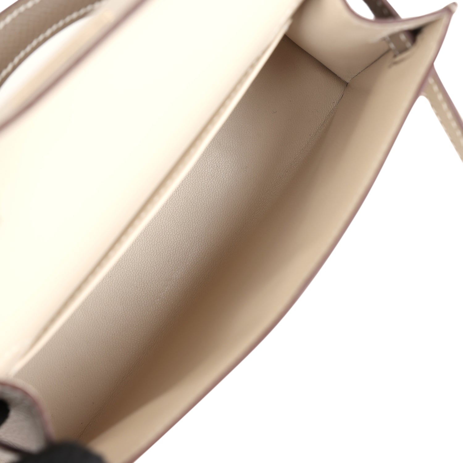 Hermes Special Order (HSS) Kelly Sellier 20 Craie and Gris Asphalte Epsom Permabrass Hardware - Exclusu