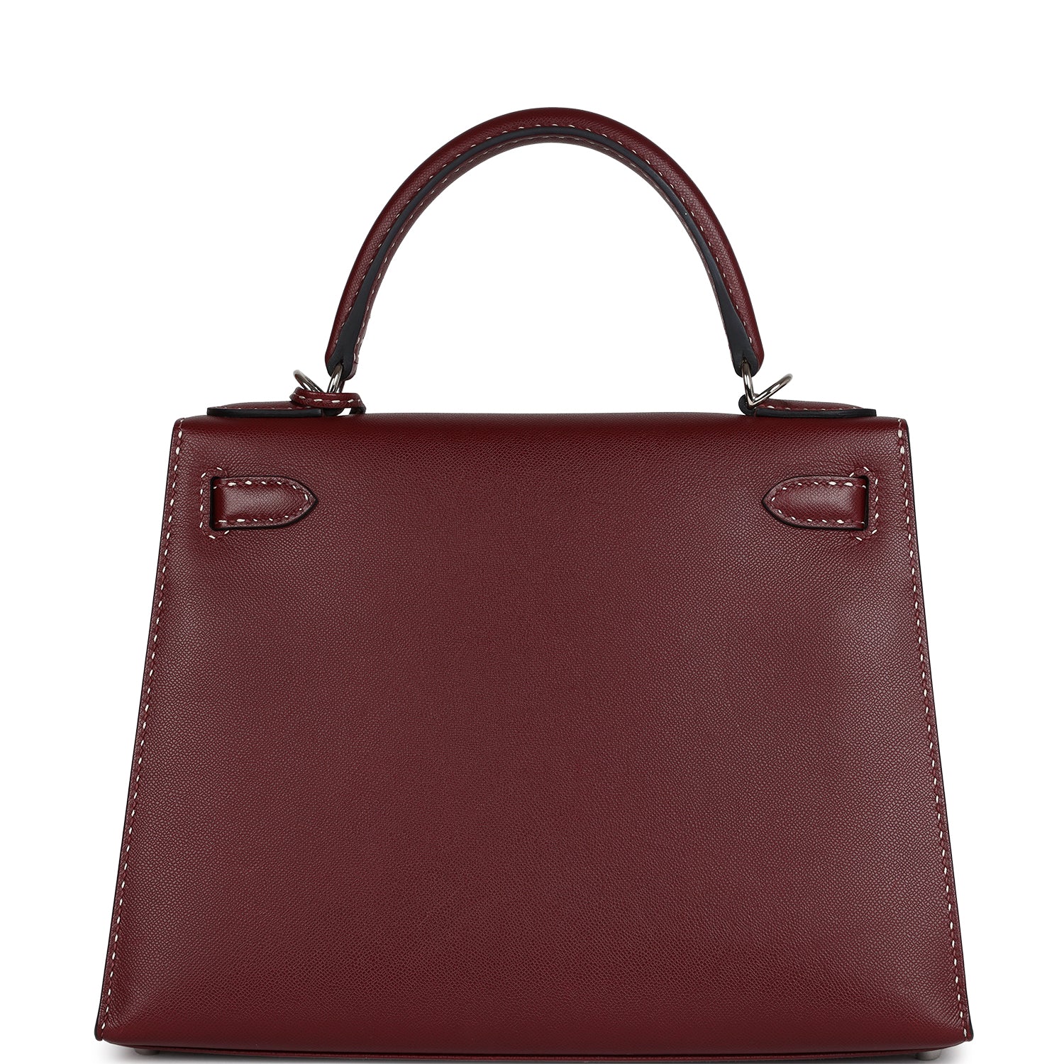 Hermes 'Miss You' Kelly Sellier 28 Rouge H Monsieur Palladium Hardware - Exclusu