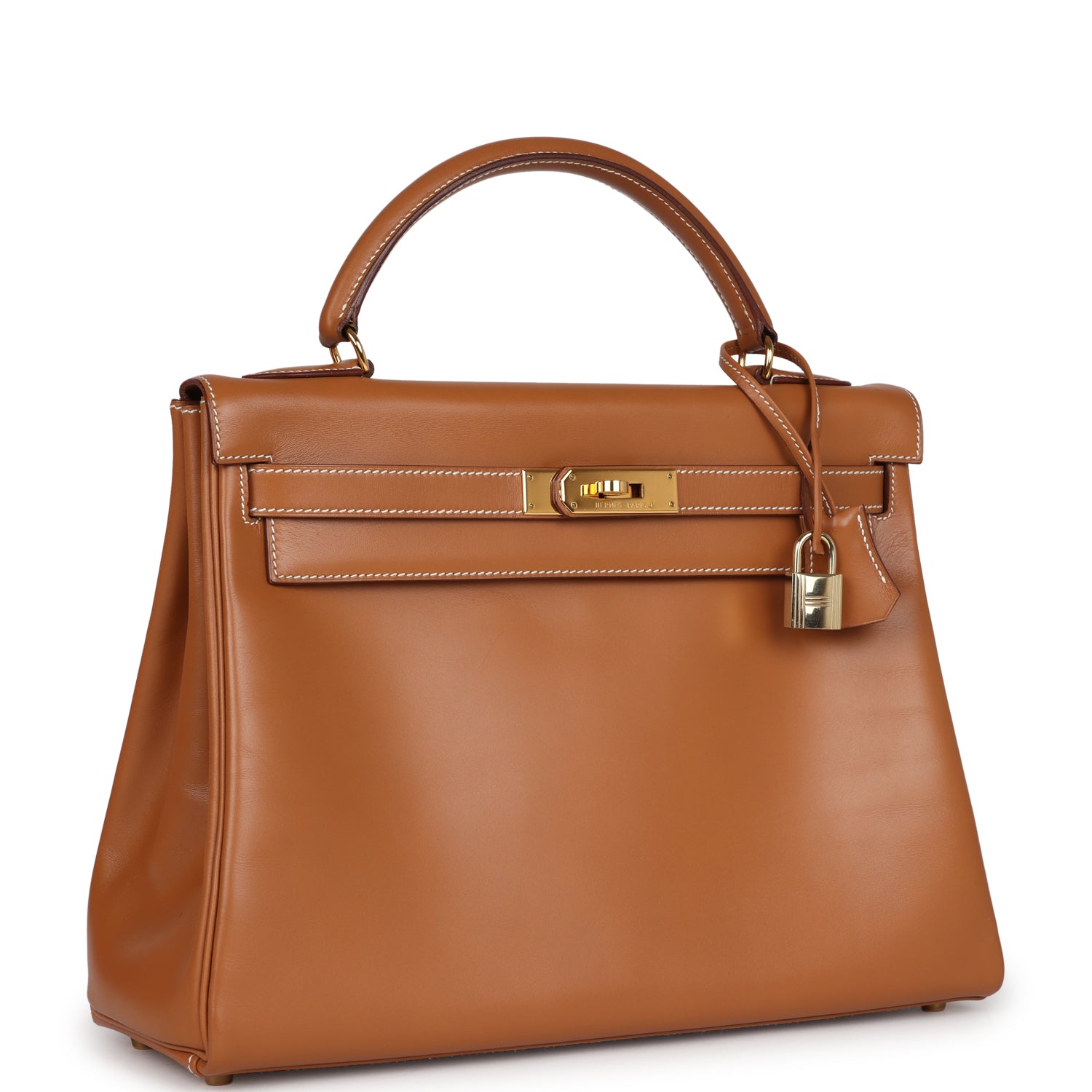 Hermes Kelly Retourne 32 Naturel Sable Chamonix Gold Hardware - Exclusu