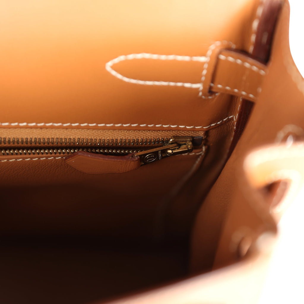 Hermes Kelly Retourne 32 Naturel Sable Chamonix Gold Hardware - Exclusu