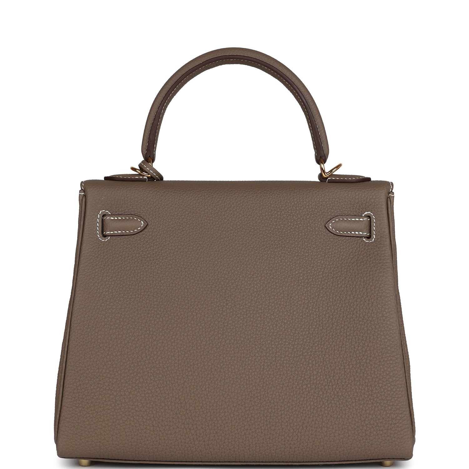 Hermes Kelly Retourne 25 Etoupe Togo Gold Hardware - Exclusu
