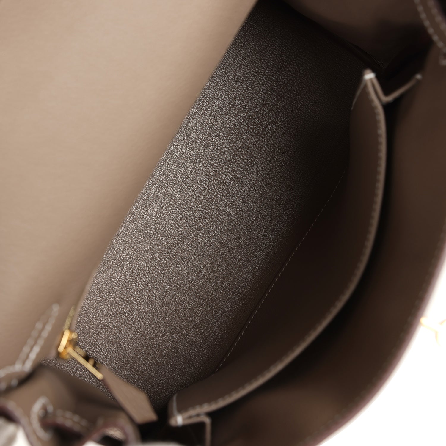 Hermes Kelly Retourne 25 Etoupe Togo Gold Hardware - Exclusu