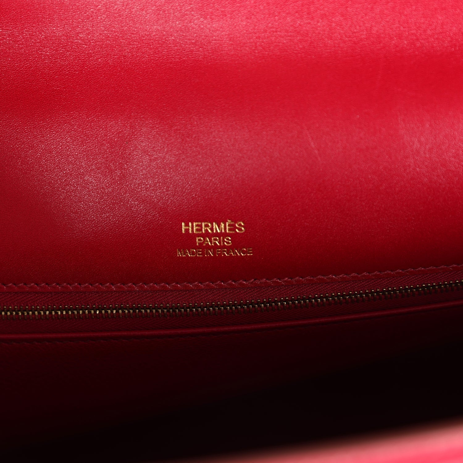 Hermes Ghillies Kelly Retourne 35 Rubis Tadelakt Permabrass Hardware - Exclusu