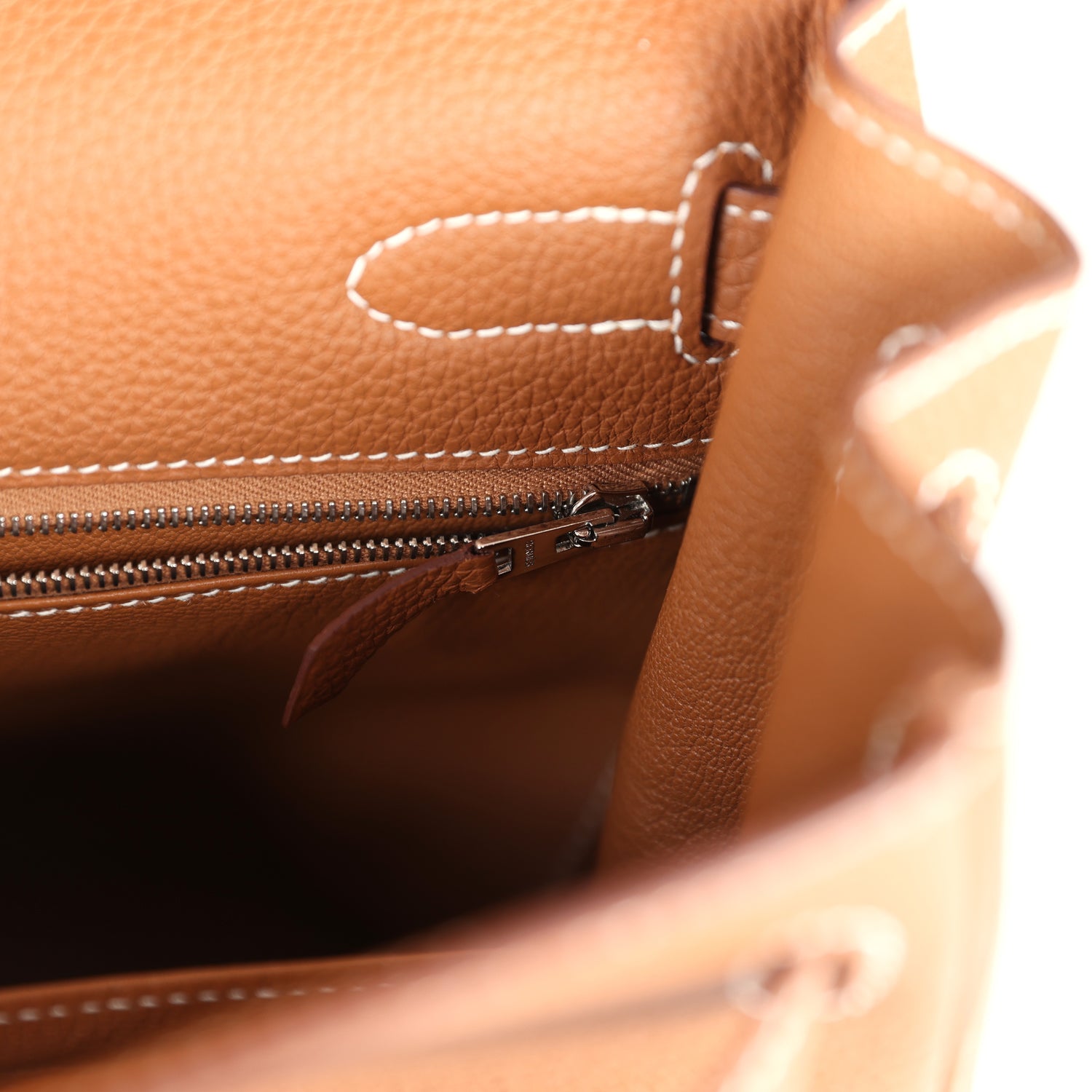 Hermes Kelly Retourne 35 Gold Togo Palladium Hardware - Exclusu