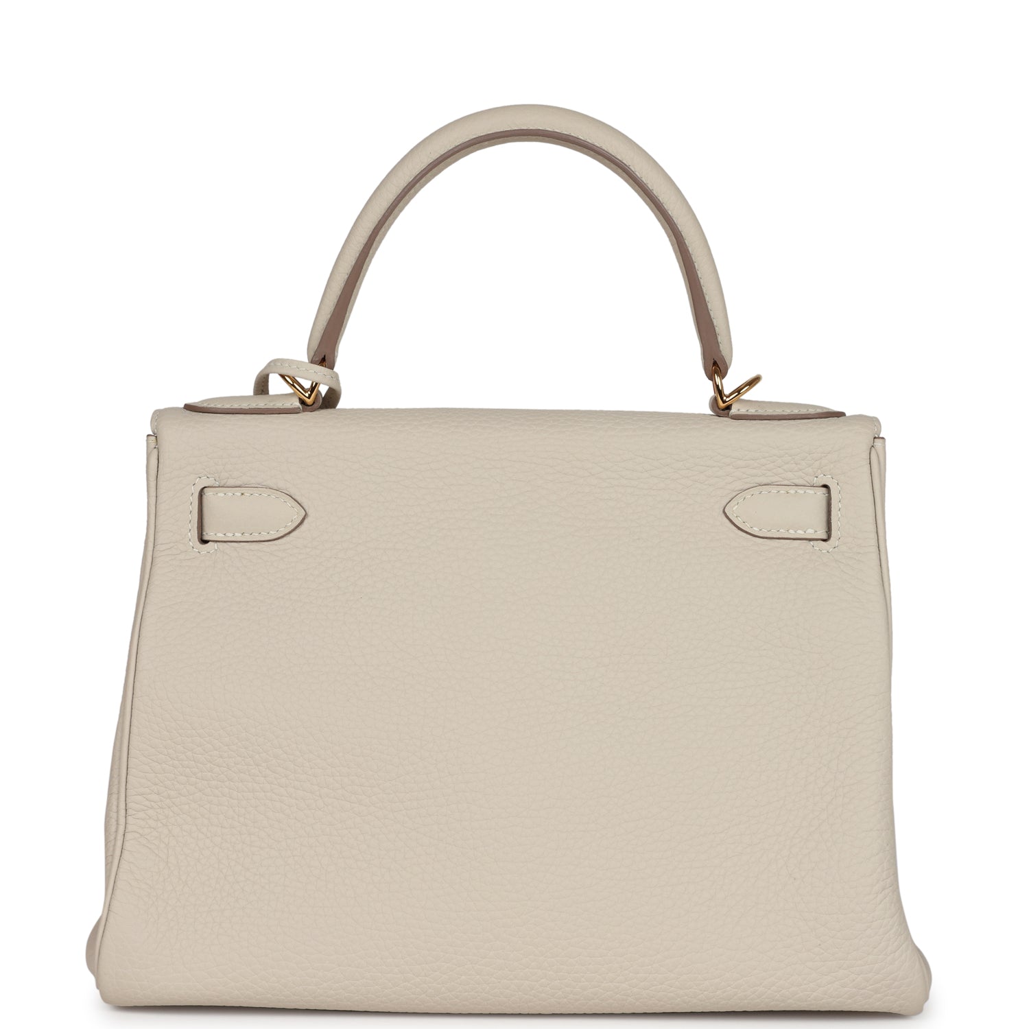 Hermes Kelly Retourne 28 Craie Togo Gold Hardware - Exclusu