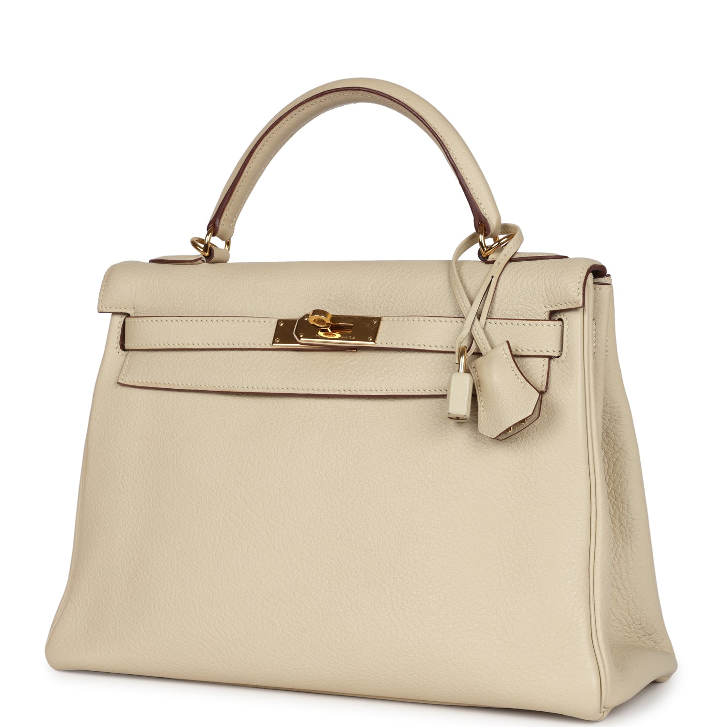 Hermes Kelly Retourne 32 Parchemin Togo Gold Hardware - Exclusu