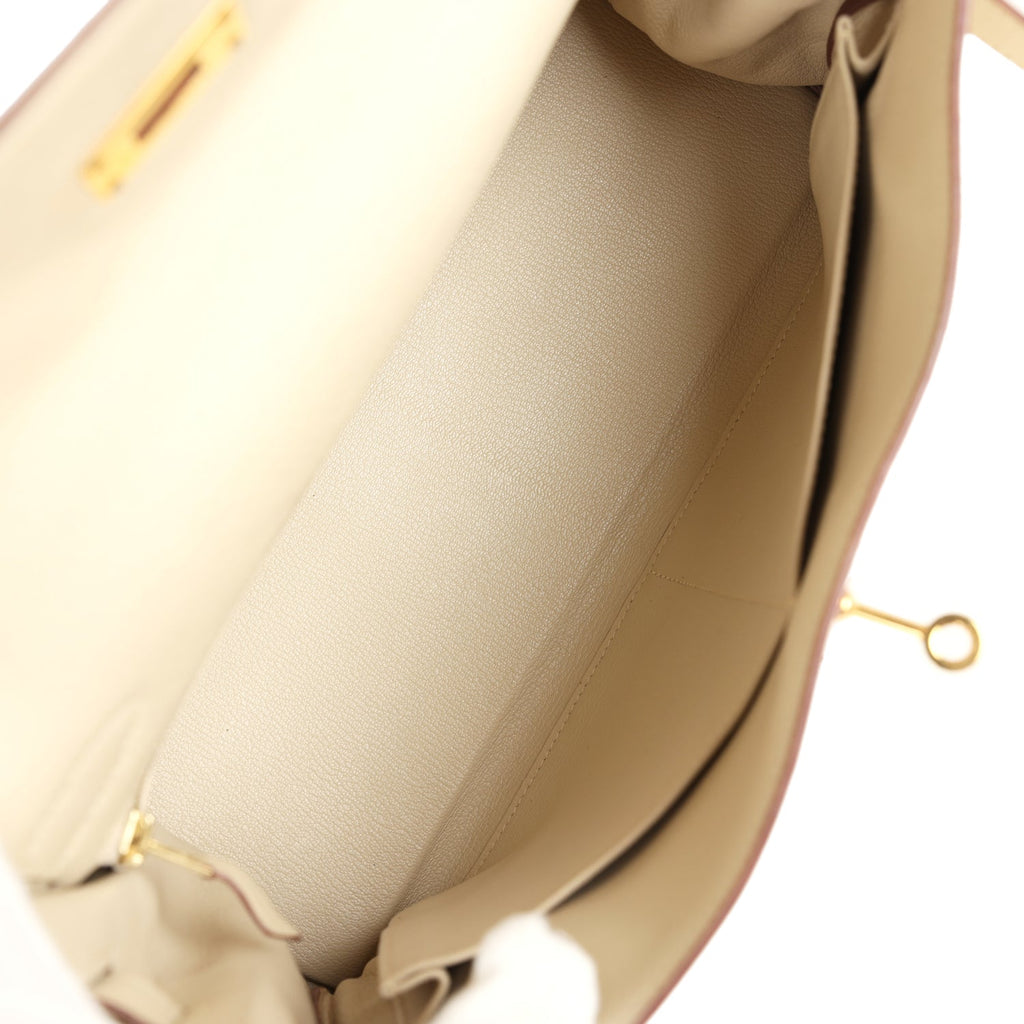 Hermes Kelly Retourne 32 Parchemin Togo Gold Hardware - Exclusu