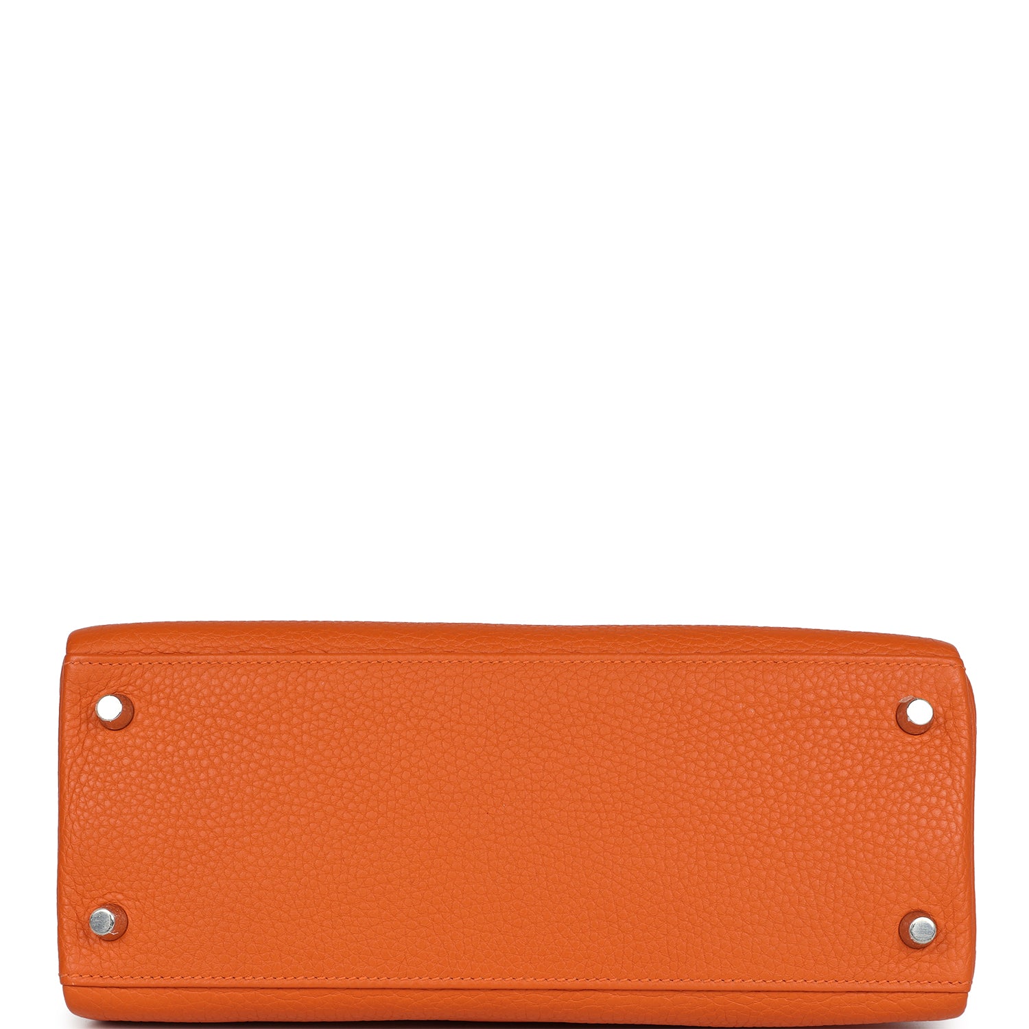 Hermes Special Order (HSS) Kelly Retourne 28 Orange Togo Palladium Hardware - Exclusu