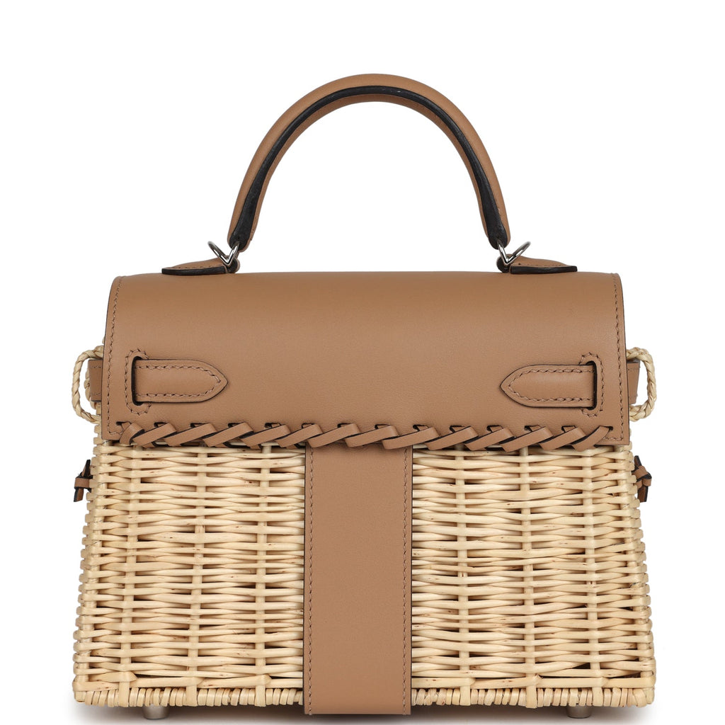Hermes Mini Picnic Kelly 20 Chai Swift Palladium Hardware - Exclusu