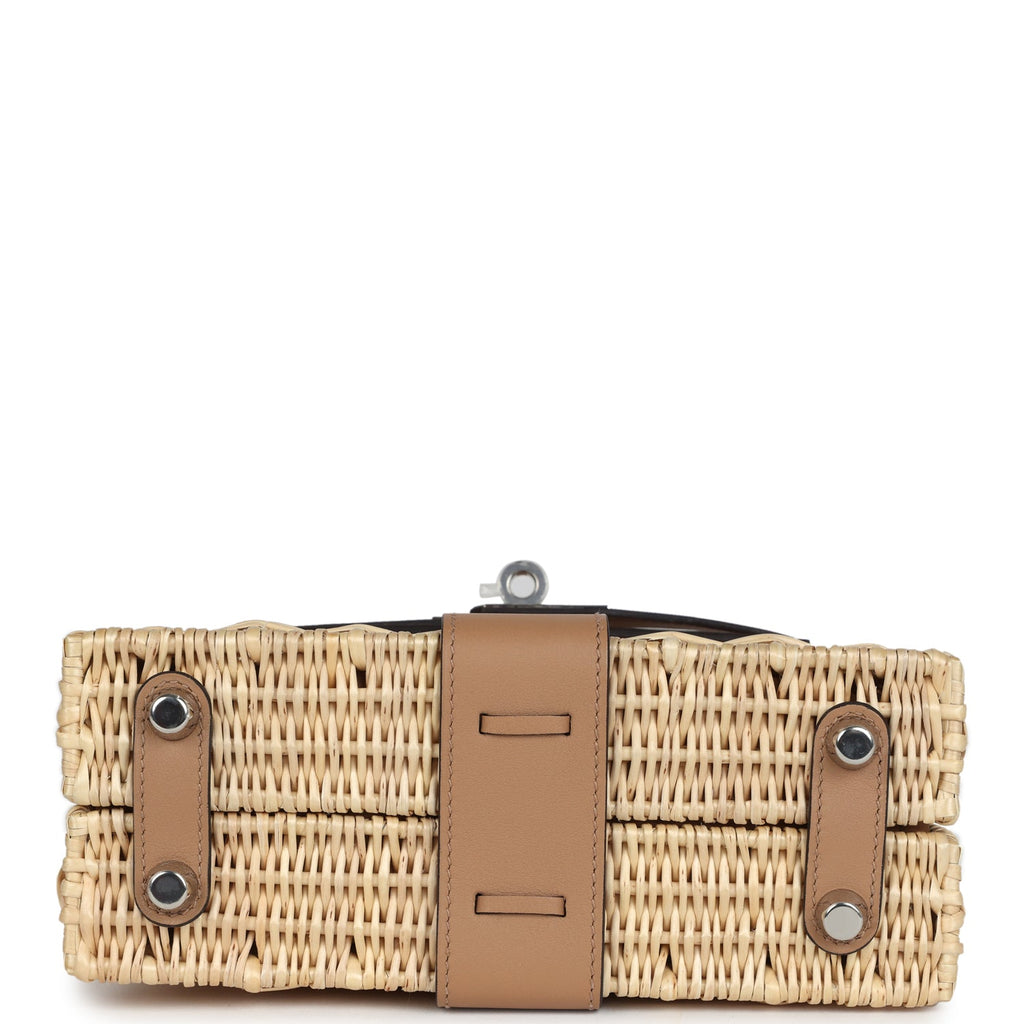 Hermes Mini Picnic Kelly 20 Chai Swift Palladium Hardware - Exclusu