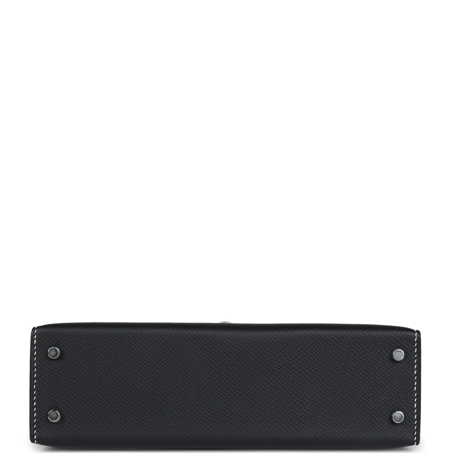 Hermes Special Order (HSS) Kelly Sellier 20 Black Verso Epsom Palladium Hardware - Exclusu