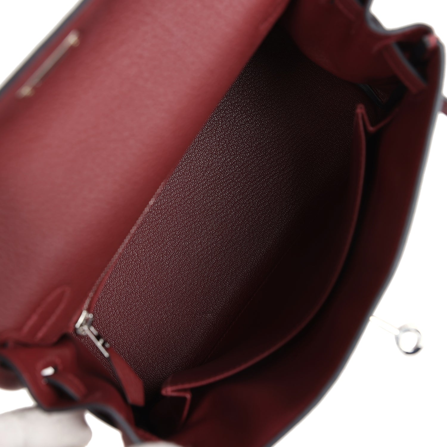 Hermes Kelly Retourne 25 Rouge H Togo Palladium Hardware - Exclusu