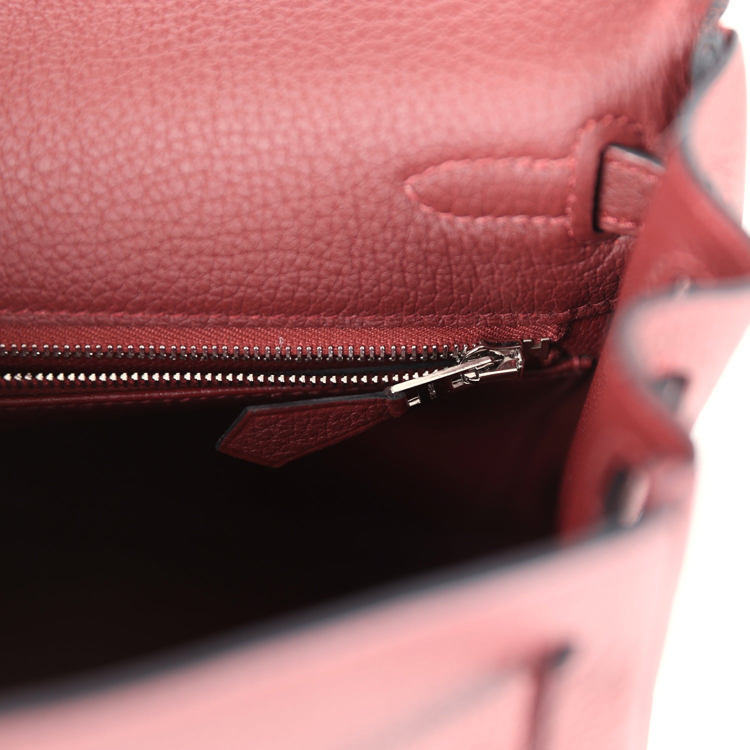 Hermes Kelly Retourne 25 Rouge H Togo Palladium Hardware - Exclusu