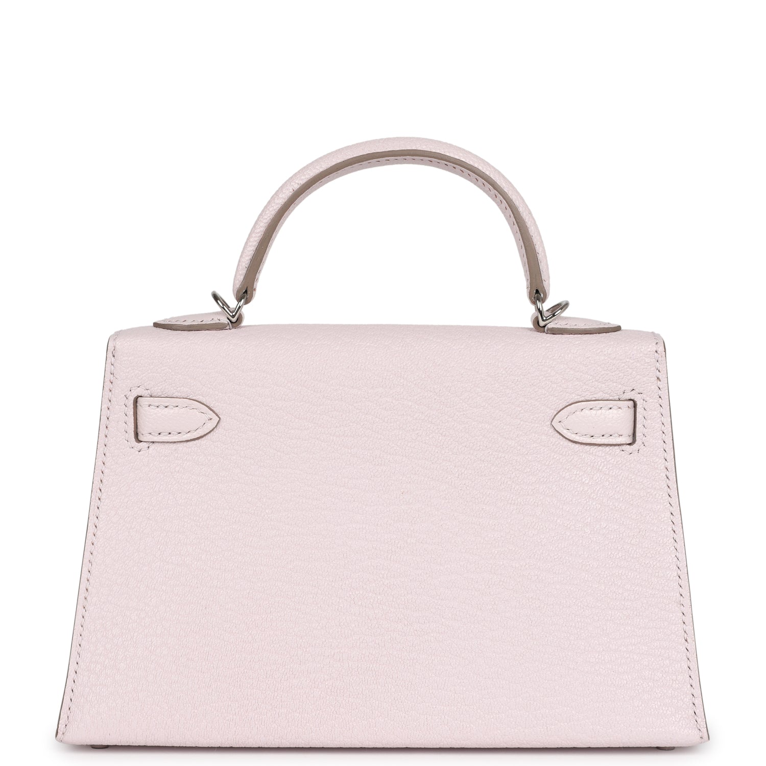 Hermes Kelly Sellier 20 Mauve Pale Chevre Palladium Hardware - Exclusu