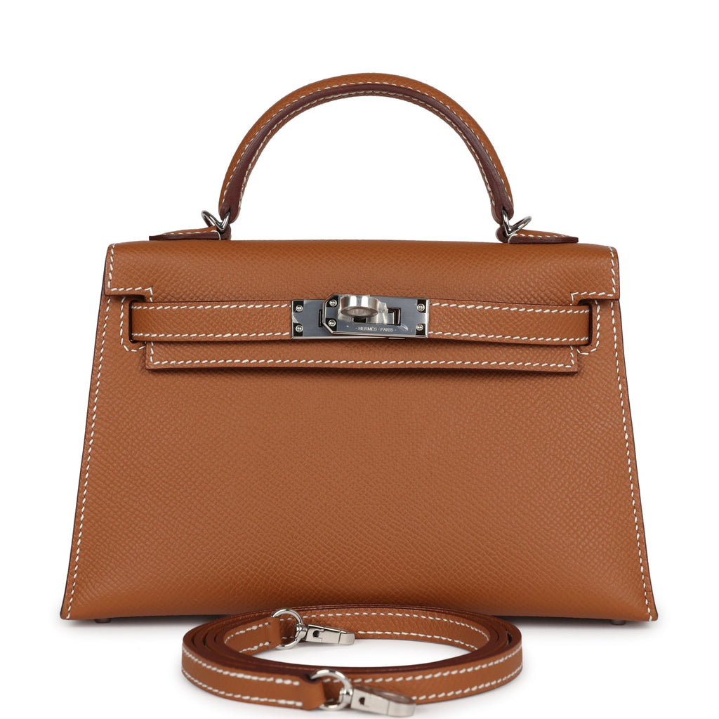 Hermes Kelly Sellier 20 Gold Epsom Palladium Hardware - Exclusu