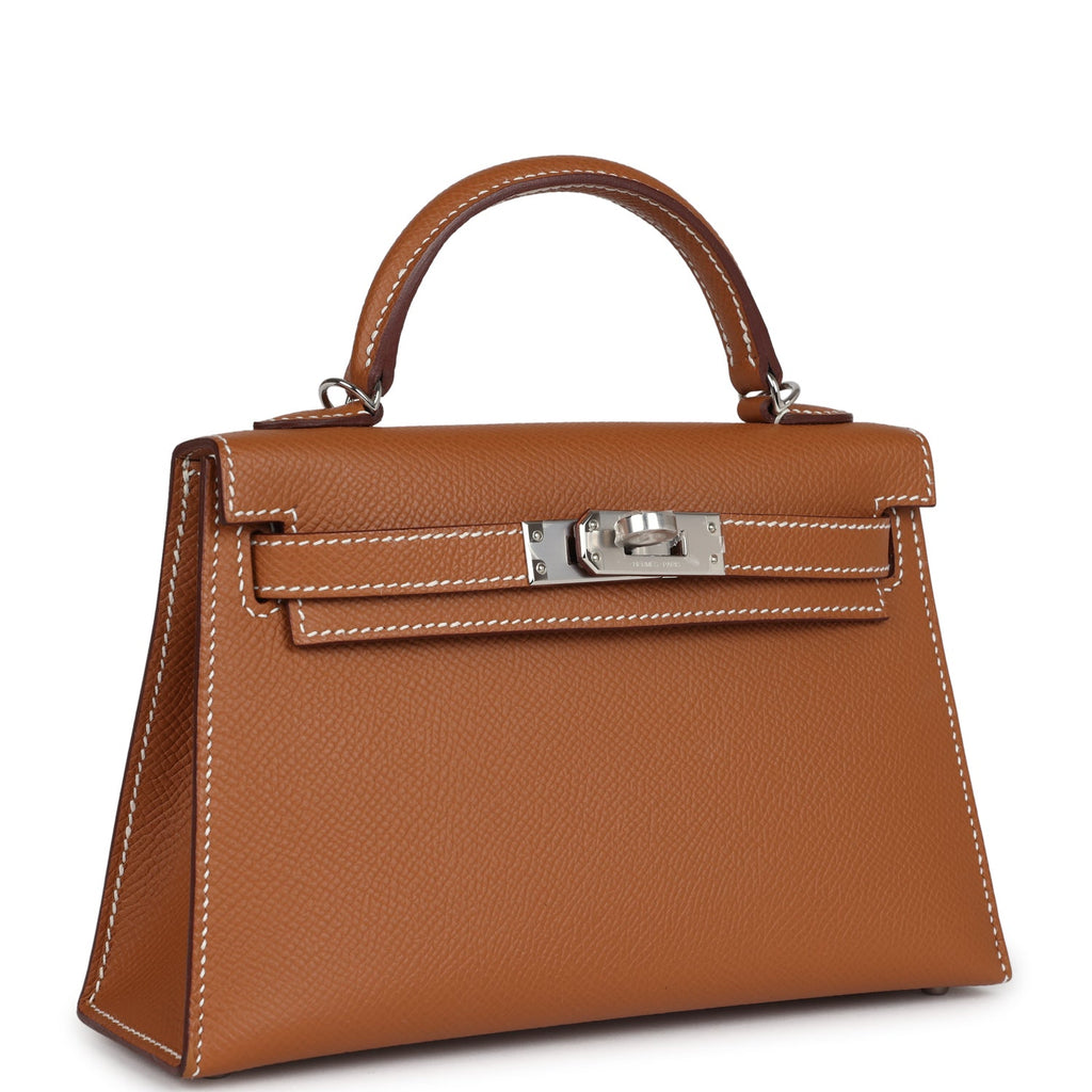 Hermes Kelly Sellier 20 Gold Epsom Palladium Hardware - Exclusu