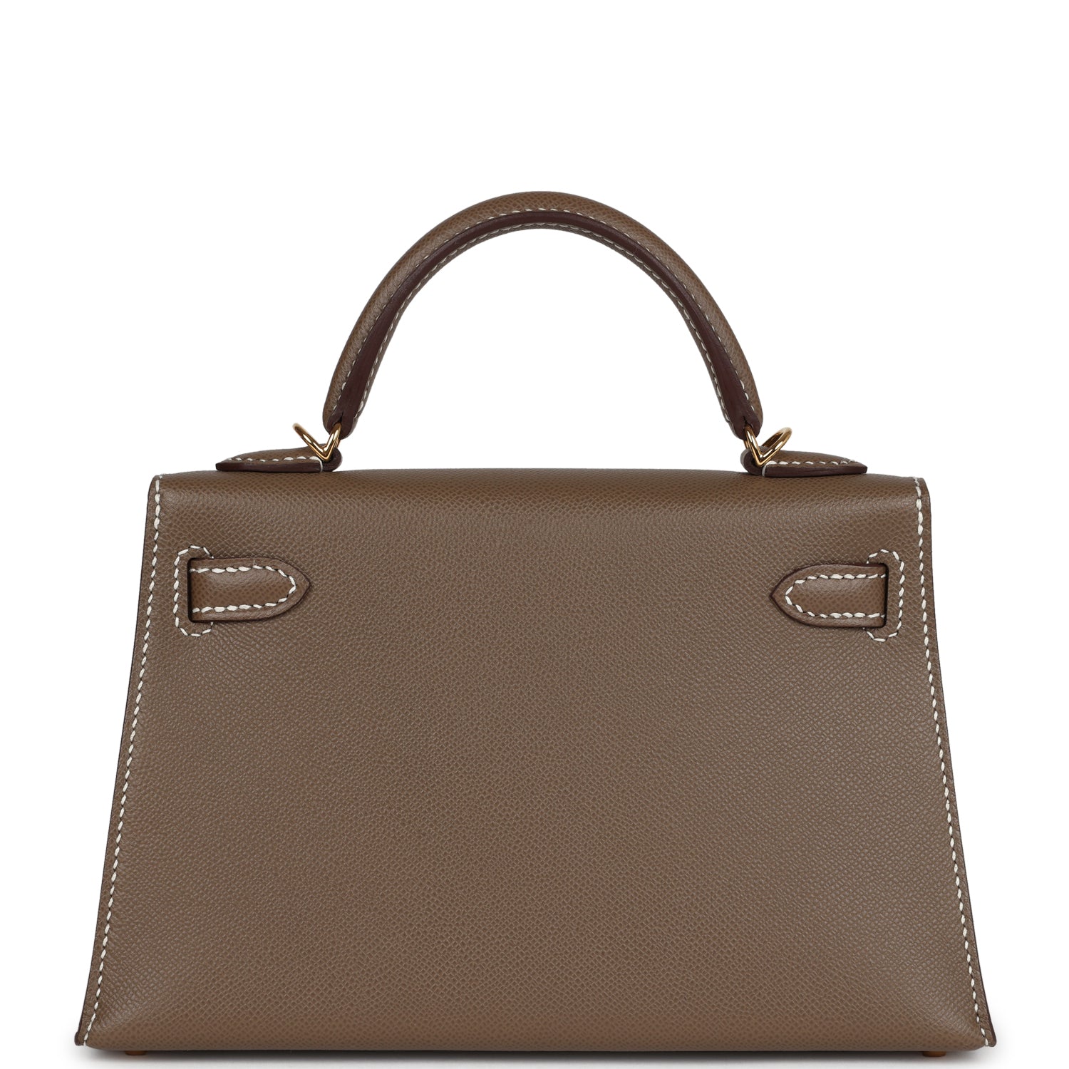 Hermes Kelly Sellier 20 Etoupe Madame Gold Hardware - Exclusu