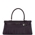 Hermes Fringe Shoulder Kelly 42 JPG Raisin Clemence Palladium Hardware - Exclusu