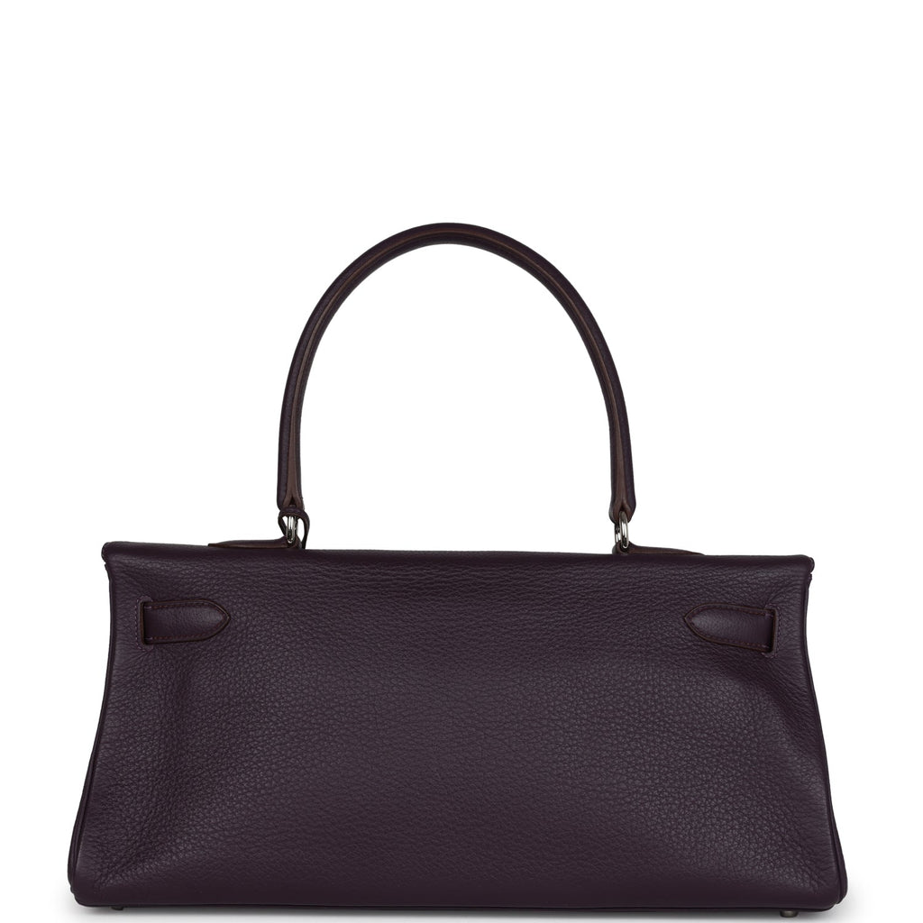 Hermes Fringe Shoulder Kelly 42 JPG Raisin Clemence Palladium Hardware - Exclusu