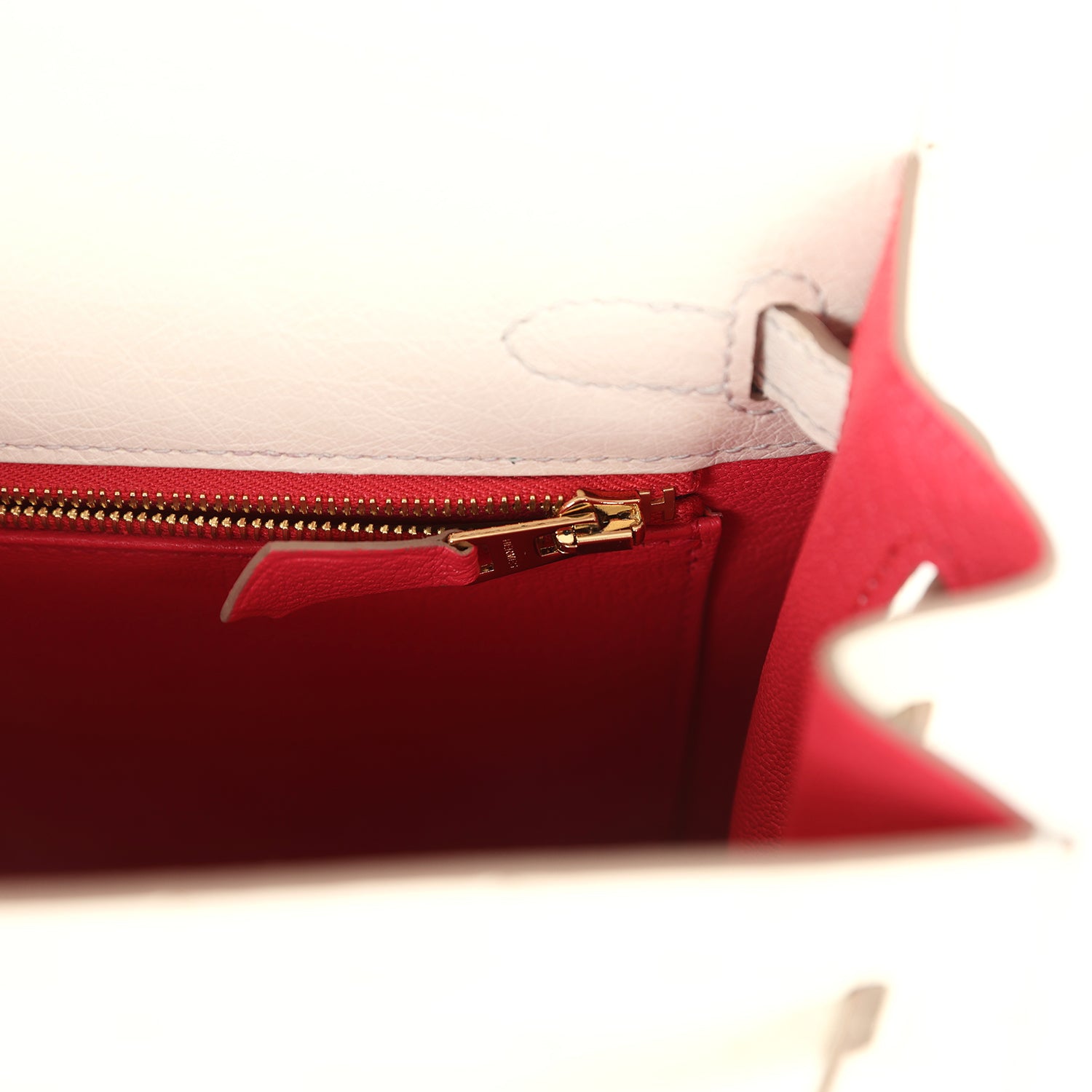 Hermes Special Order (HSS) Kelly Sellier 25 Beton Ostrich Verso Brushed Gold Hardware - Exclusu