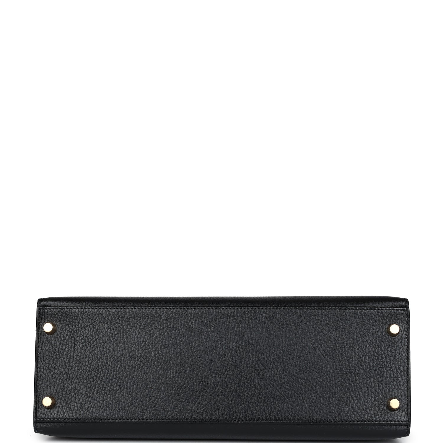Hermes Kelly Sellier 32 Black Ardennes Gold Hardware - Exclusu