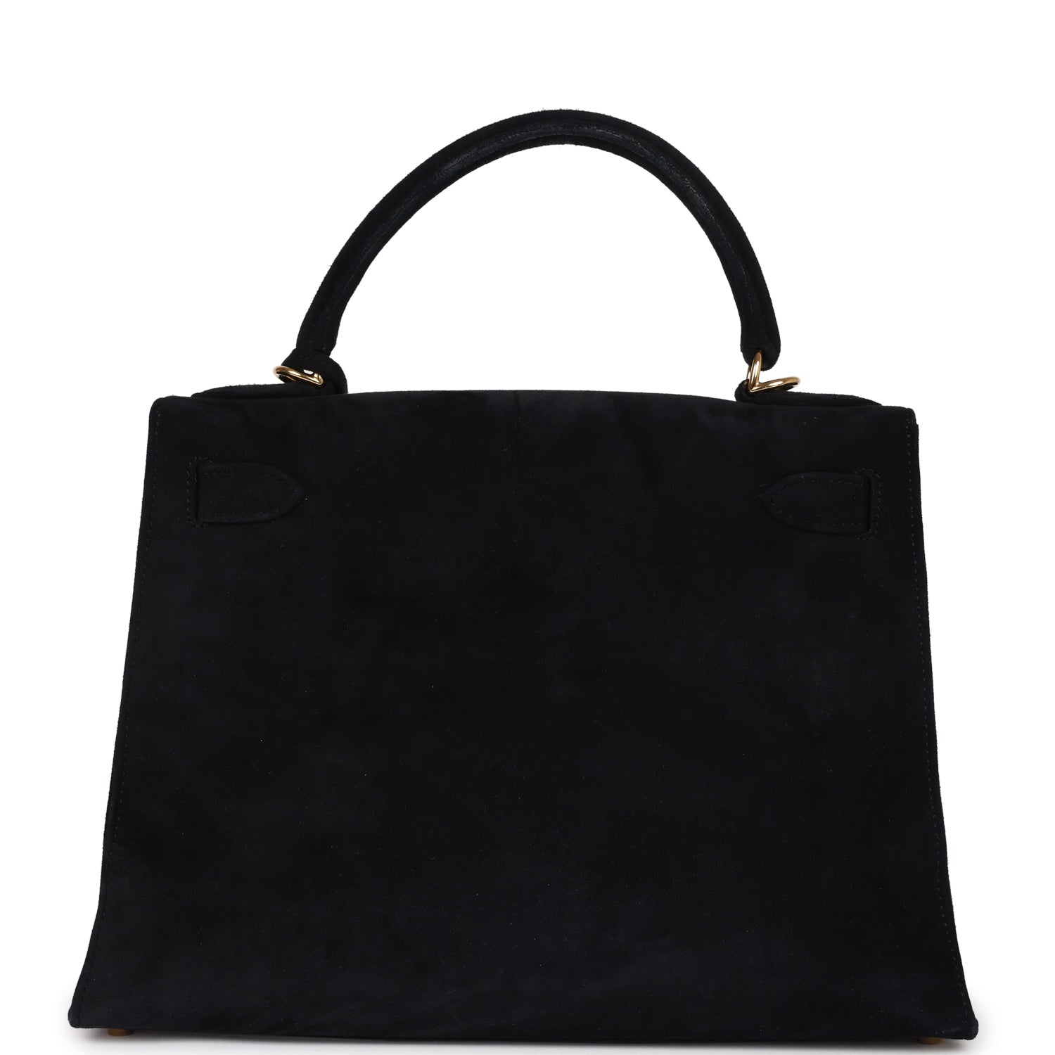 Hermes Kelly Sellier 28 Black Doblis Gold Hardware - Exclusu