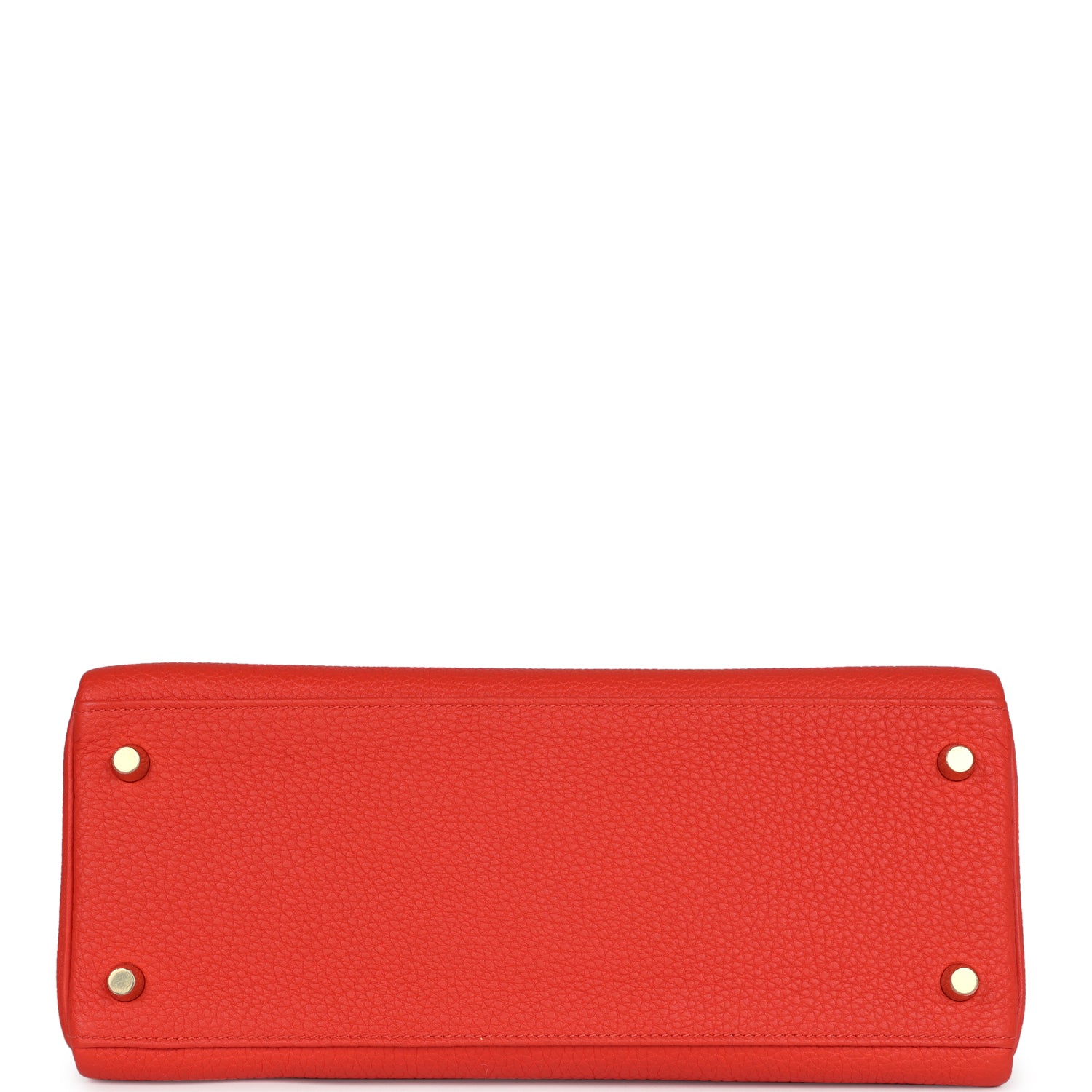 Hermes Kelly Retourne 28 Capucine Togo Gold Hardware - Exclusu