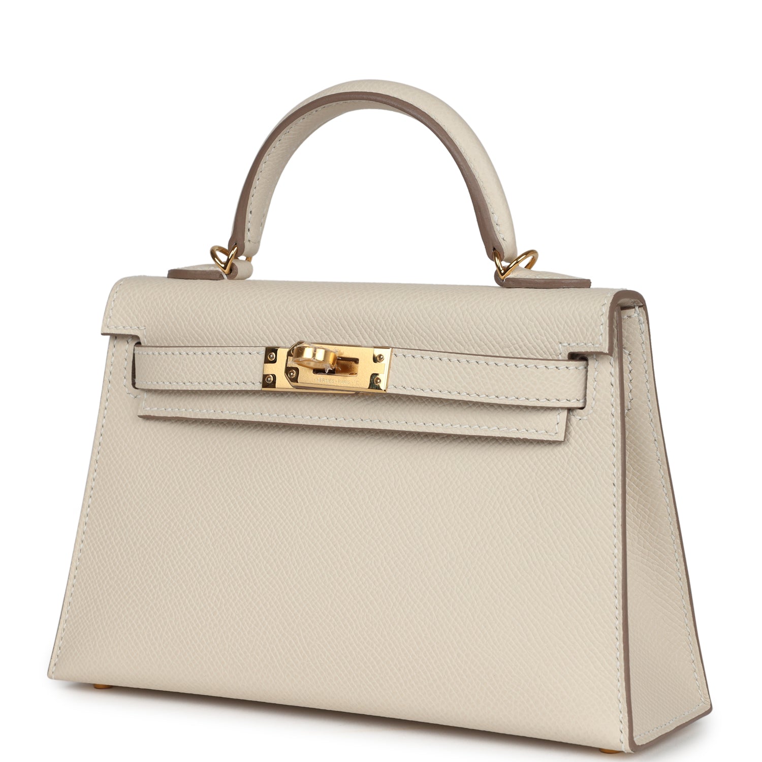 Hermes Kelly Sellier 20 Craie Epsom Gold Hardware - Exclusu