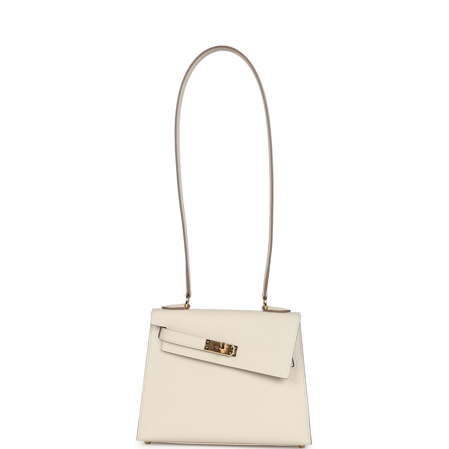 Hermes Kelly Sellier en Desordre 20 Craie Epsom Gold Hardware - Exclusu