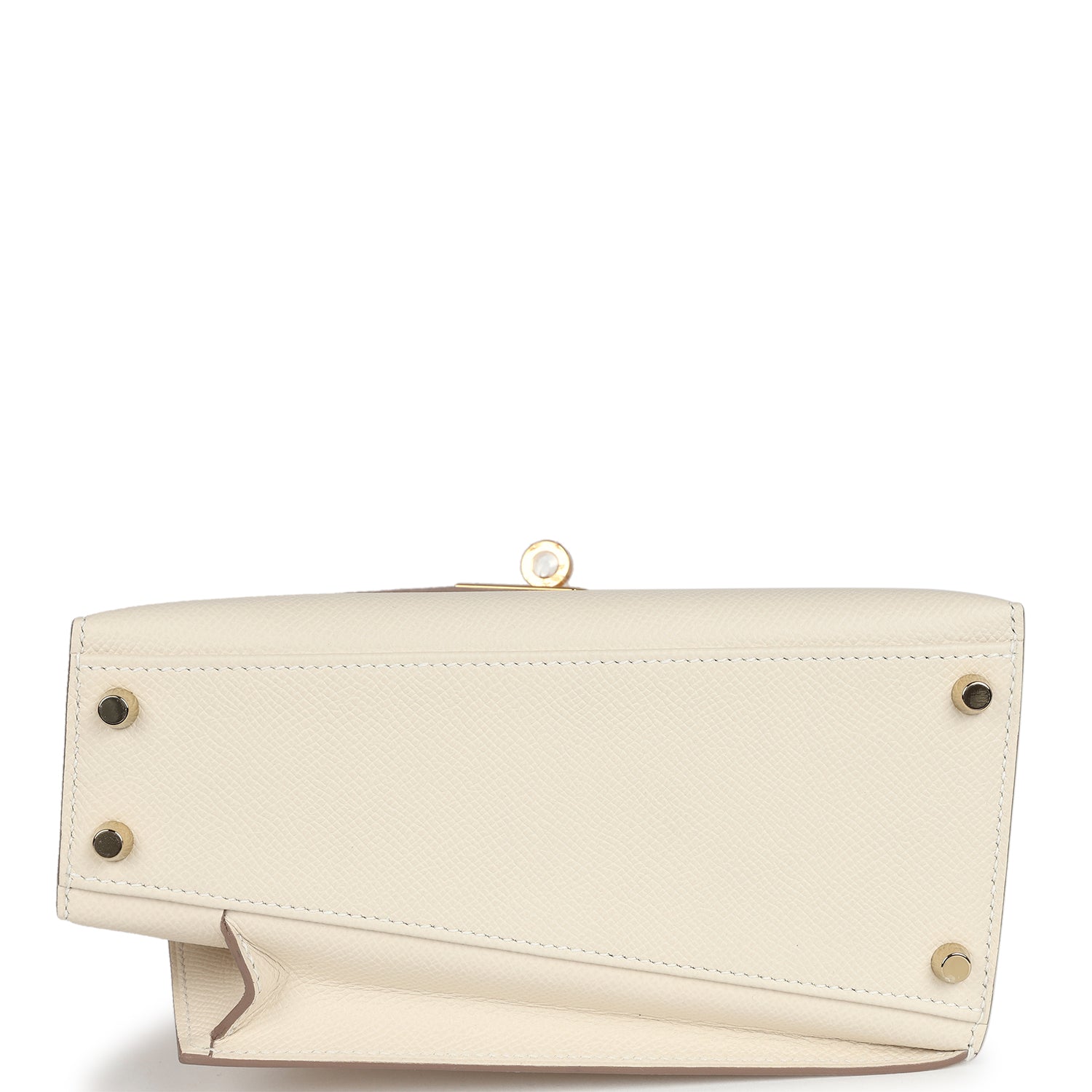 Hermes Kelly Sellier en Desordre 20 Craie Epsom Gold Hardware - Exclusu