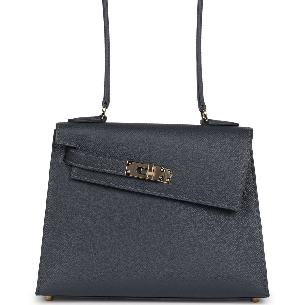 Hermes Kelly Sellier En Desordre 20 Ardoise Epsom Permabrass Hardware - Exclusu