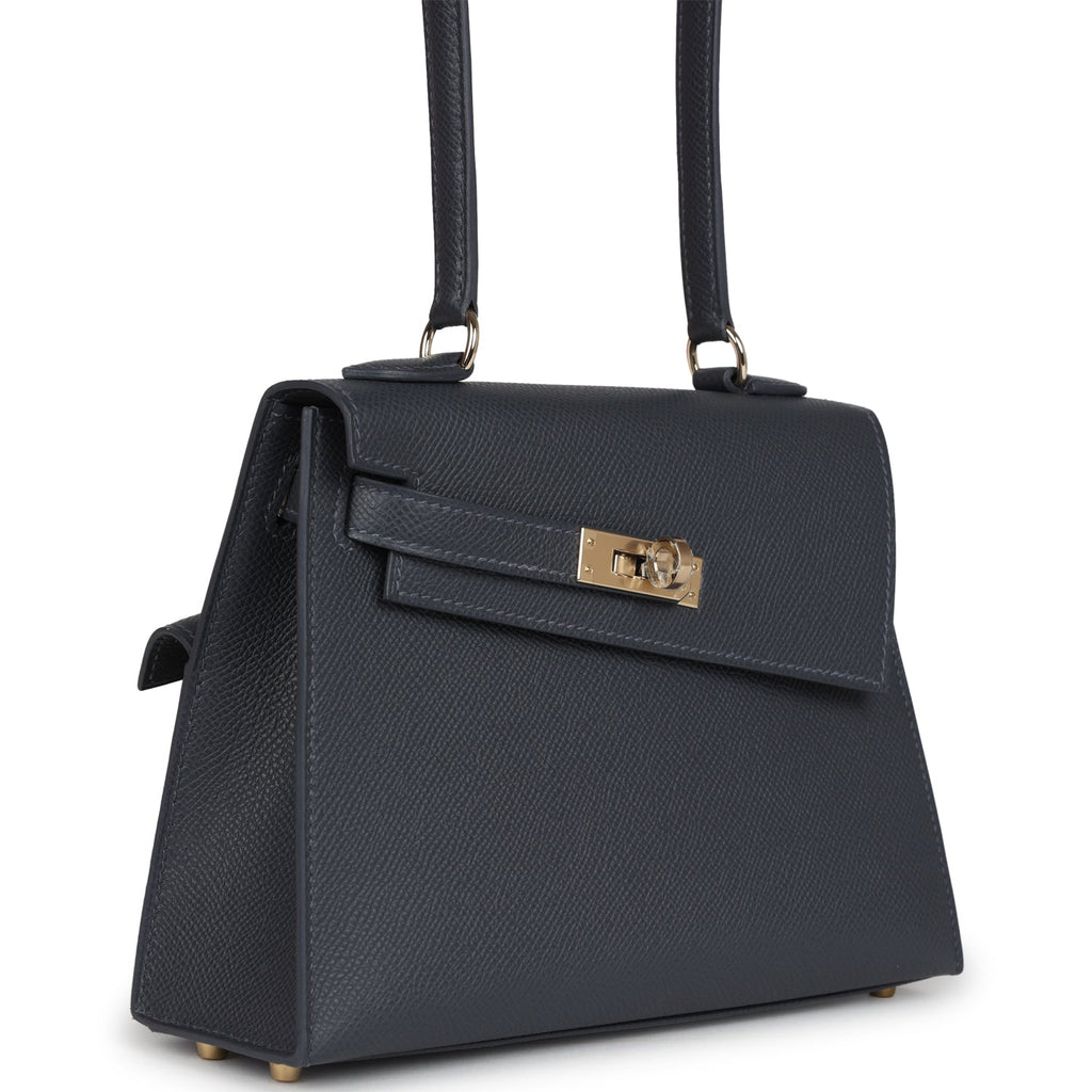 Hermes Kelly Sellier En Desordre 20 Ardoise Epsom Permabrass Hardware - Exclusu