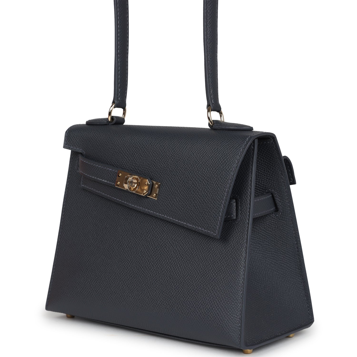 Hermes Kelly Sellier En Desordre 20 Ardoise Epsom Permabrass Hardware - Exclusu