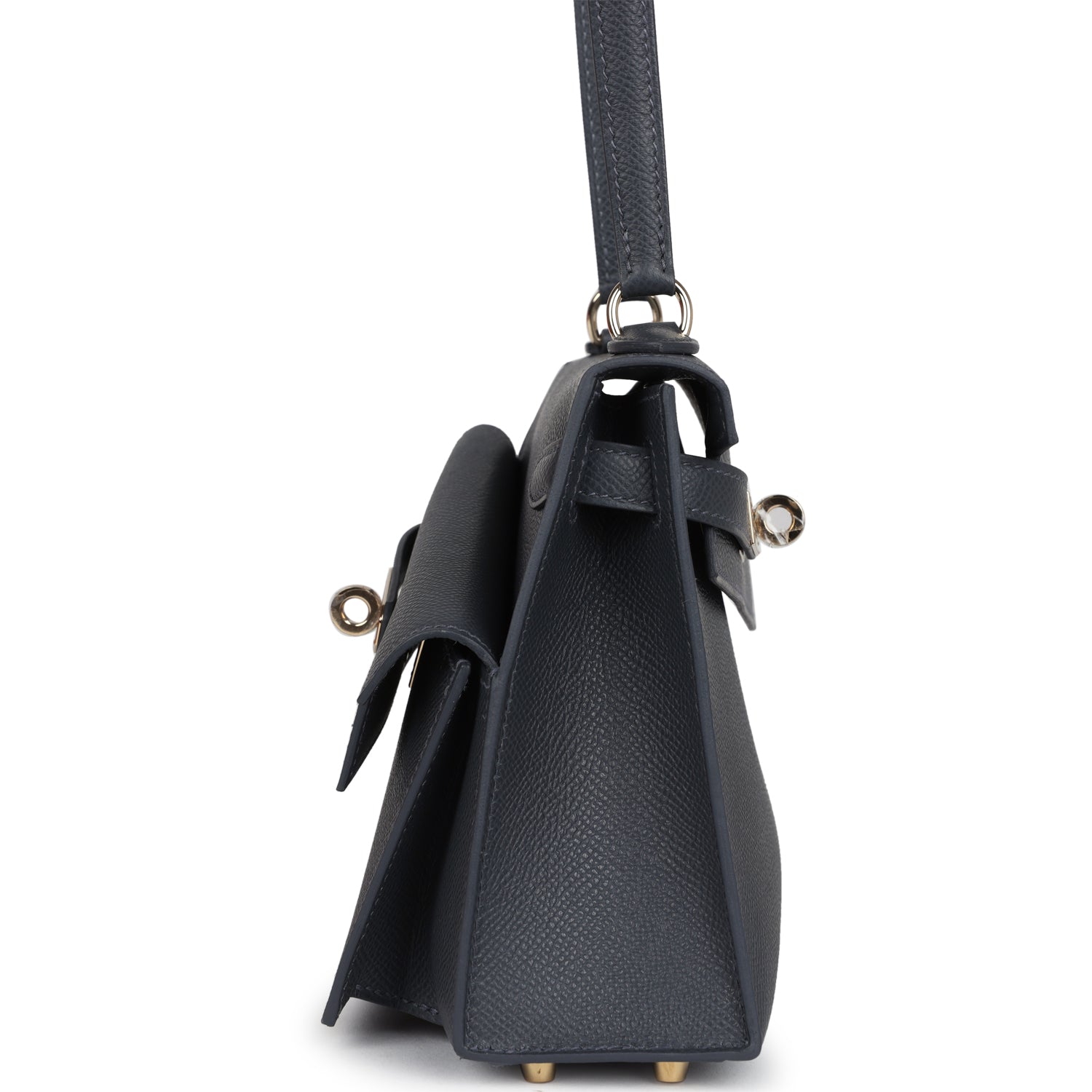 Hermes Kelly Sellier En Desordre 20 Ardoise Epsom Permabrass Hardware - Exclusu