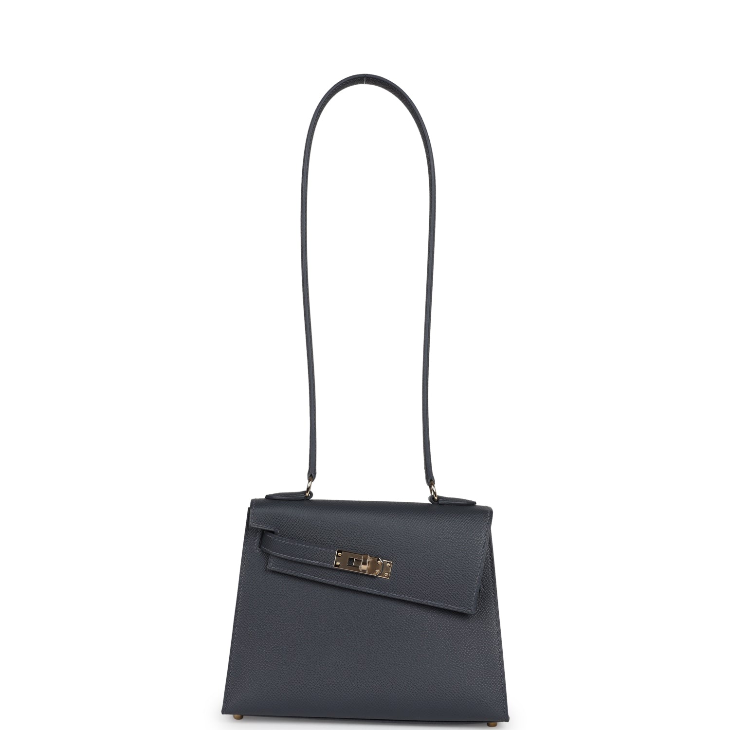 Hermes Kelly Sellier En Desordre 20 Ardoise Epsom Permabrass Hardware - Exclusu