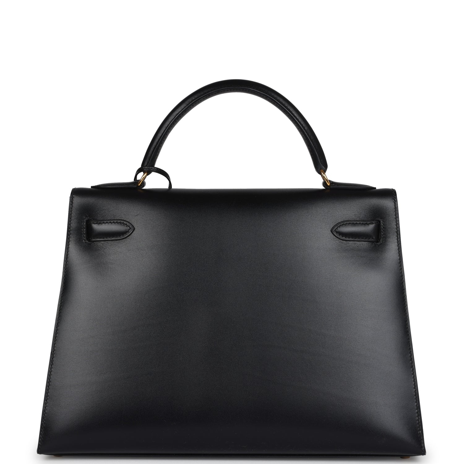 Hermes Kelly Sellier 32 Black Box Gold Hardware - Exclusu
