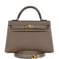 Hermes Kelly Sellier 20 Etoupe Epsom Gold Hardware - Exclusu