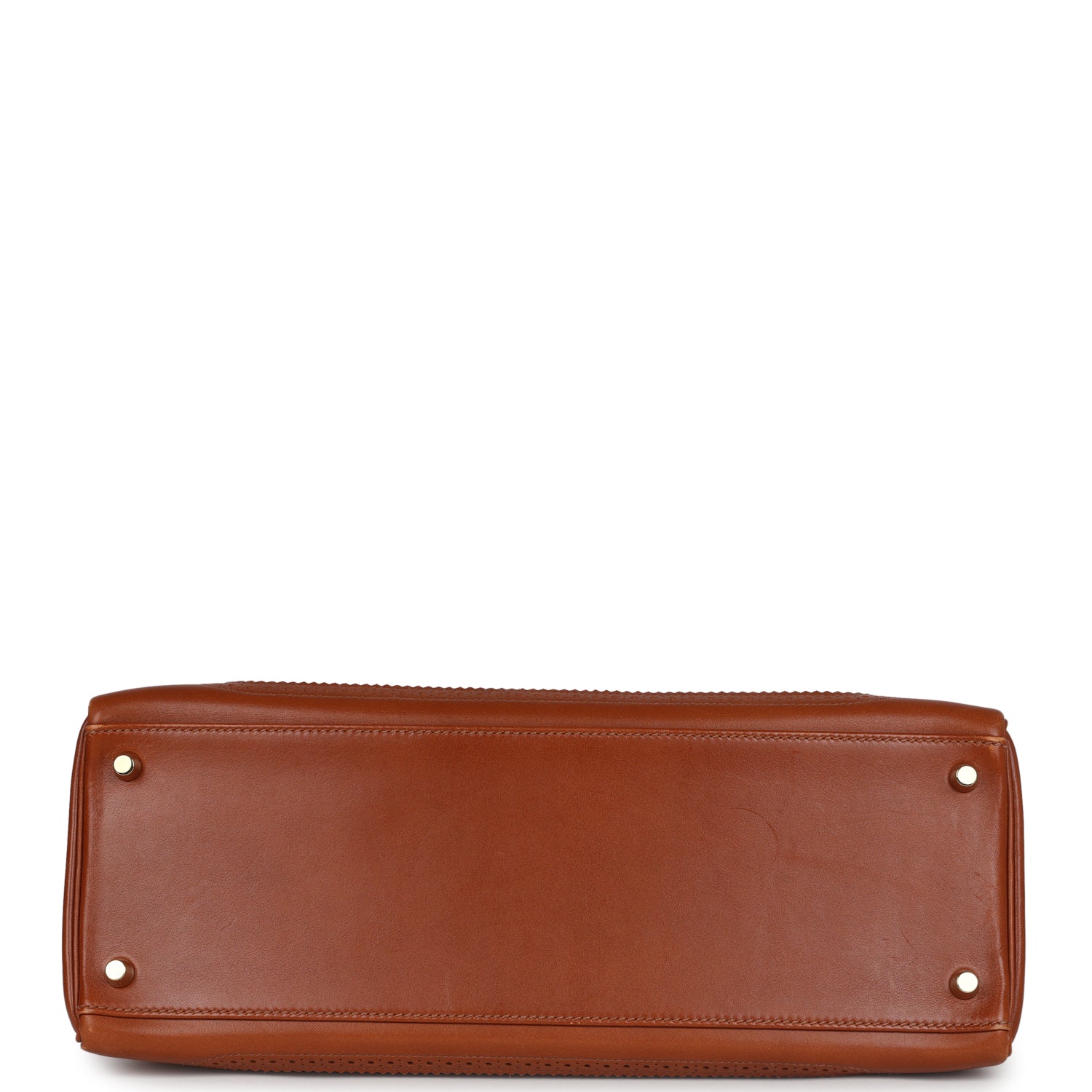 Hermes Ghillies Kelly Retourne 35 Fauve Tadelakt Permabrass Hardware - Exclusu