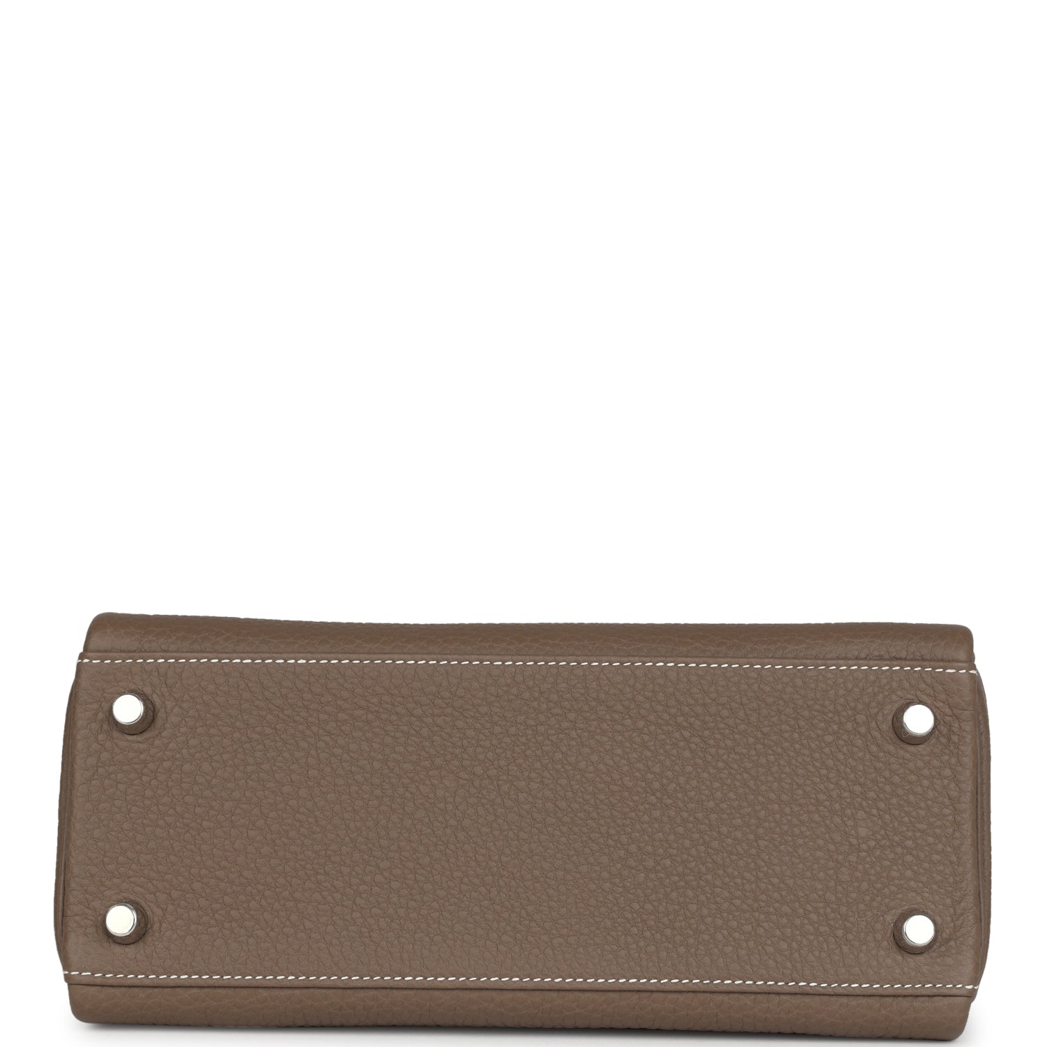 Hermes Kelly Retourne 25 Etoupe Togo Palladium Hardware - Exclusu