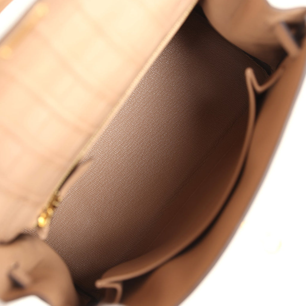 Hermes Kelly Retourne 25 Chai Matte Alligator Gold Hardware - Exclusu