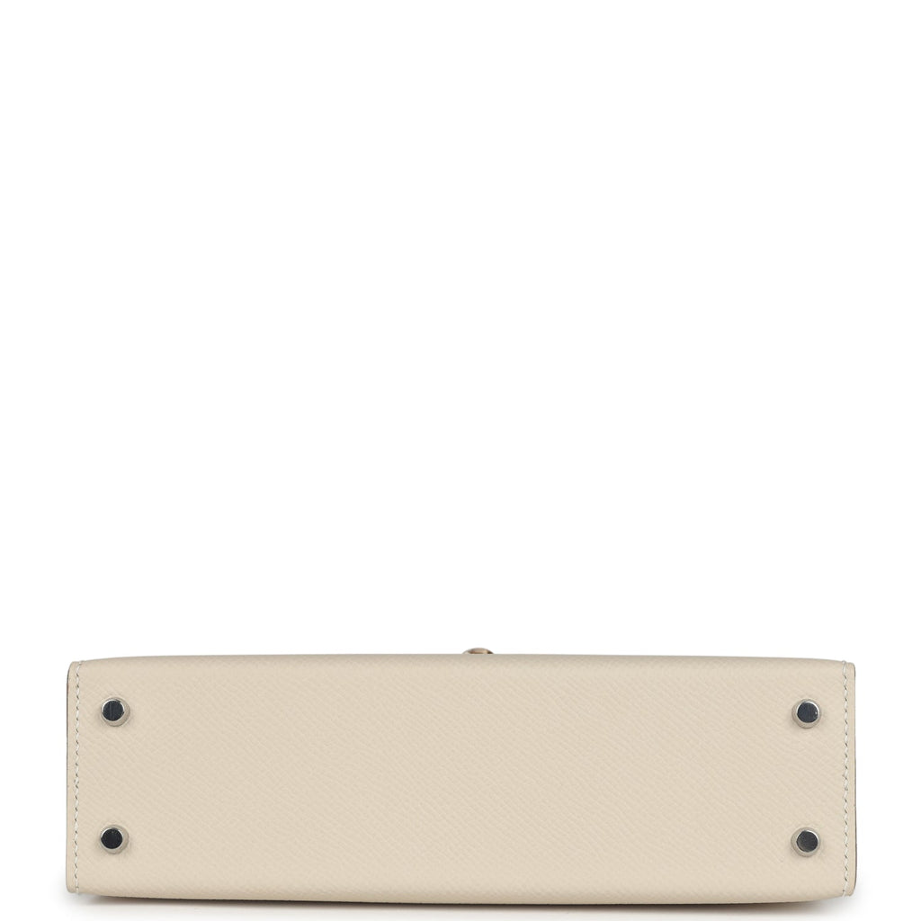 Hermes Kelly Sellier 20 Craie Epsom Electrum Hardware - Exclusu
