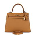 Hermes Kelly Sellier 25 Sesame Epsom Gold Hardware - Exclusu