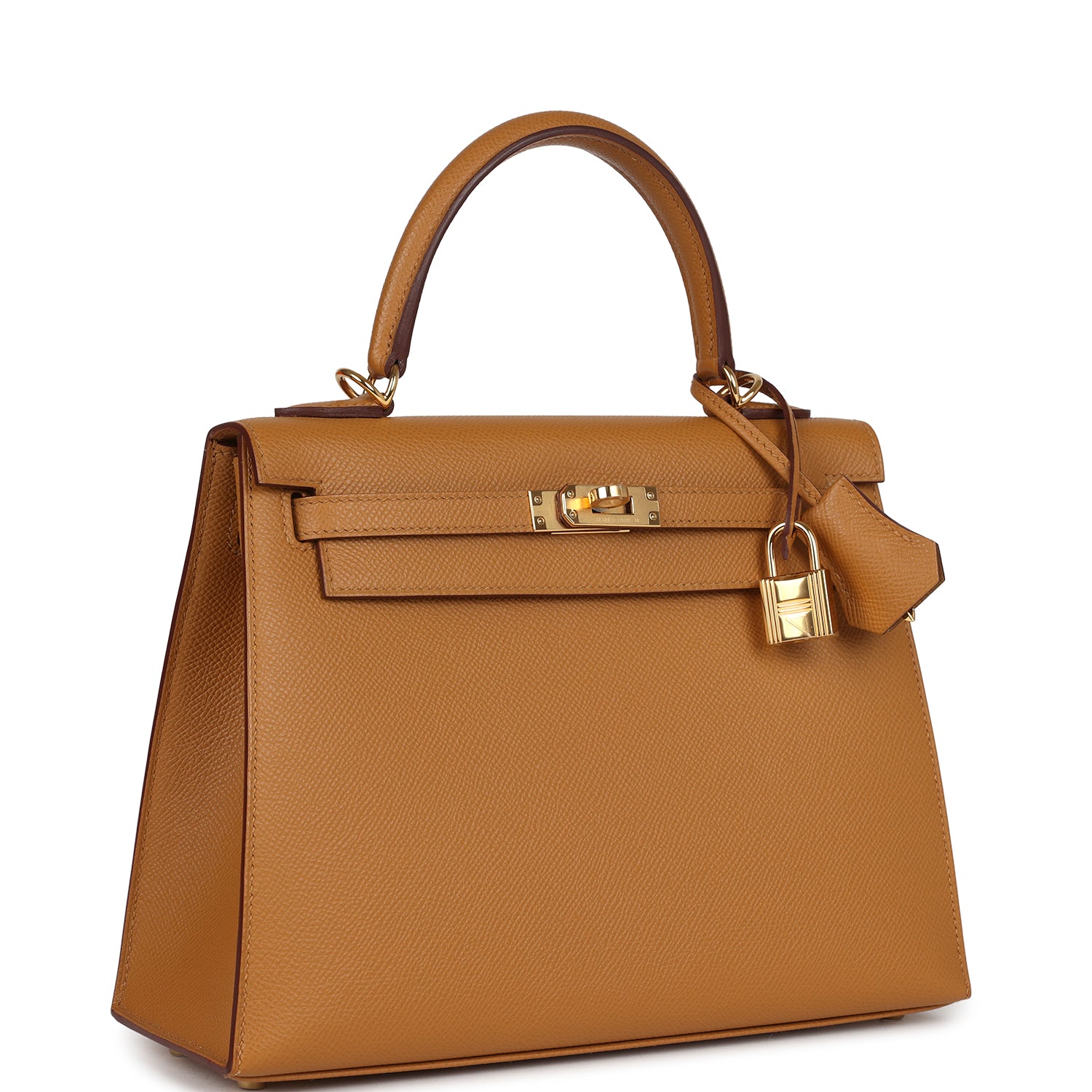 Hermes Kelly Sellier 25 Sesame Epsom Gold Hardware - Exclusu