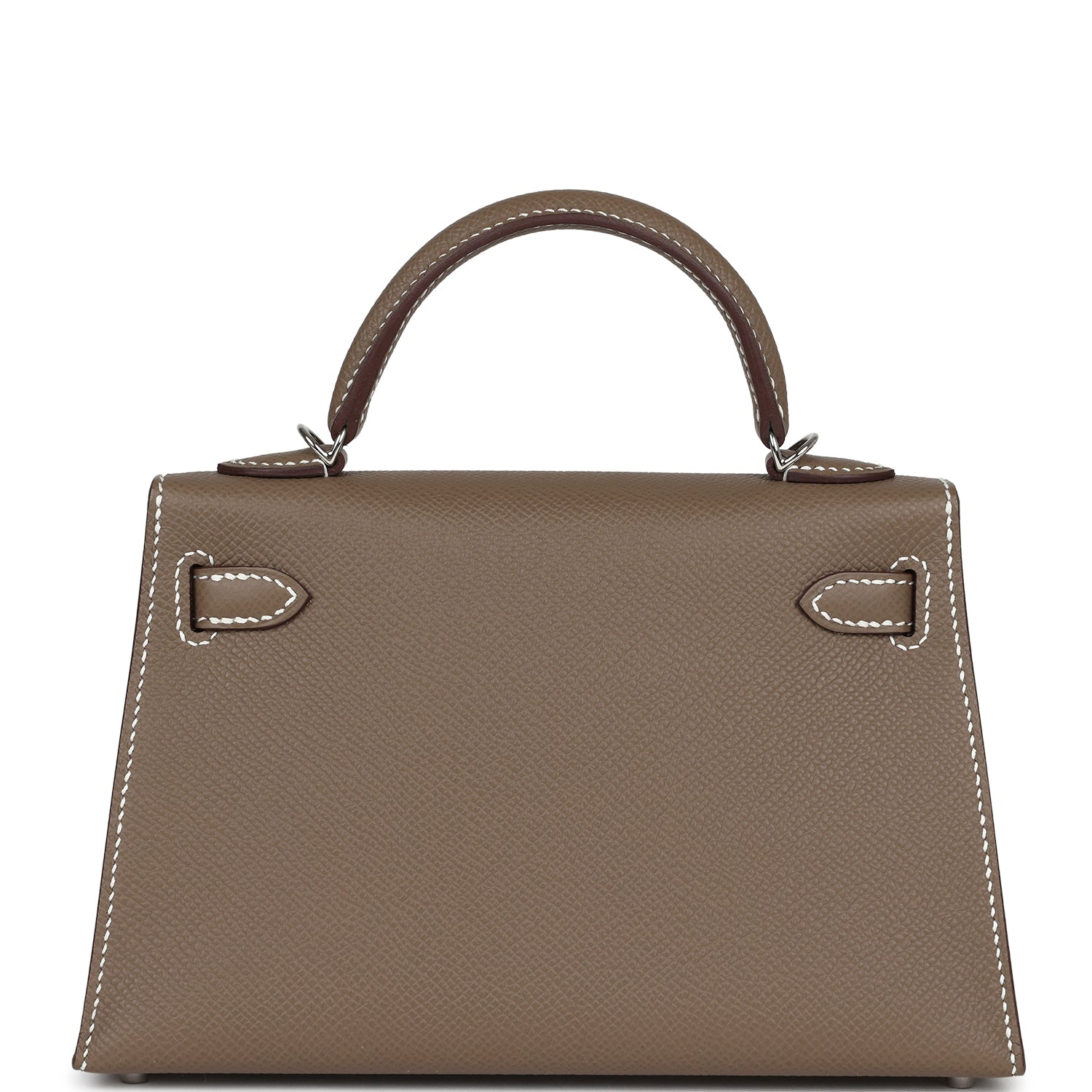 Hermes Kelly Sellier 20 Etoupe Epsom Palladium Hardware - Exclusu
