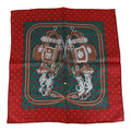 Hermes 'Brides de Gala Love' Bordeaux Silk Pocket Square Scarf 45cm - Exclusu