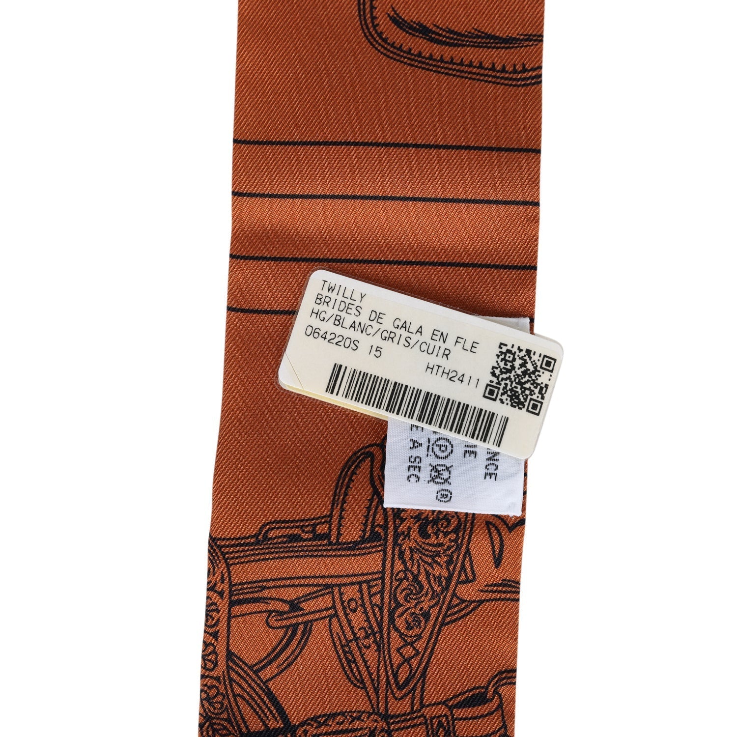 Hermes 'Brides de Gala En Fleur' Cuir Multi Silk Twilly Pair - Exclusu