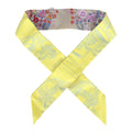 Hermes 'Brides de Gala En Fleur' Mastic and Jaune Vif Multi Silk Twilly Pair - Exclusu
