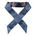 Hermes 'Brides de Gala En Fleur' Marine, Blue Jean and Rose Multi Silk Twilly Pair - Exclusu