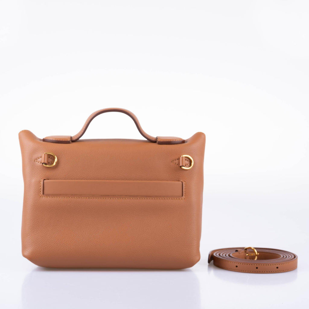 Hermes 24/24 21 Gold Evercolor and Swift Leather Gold Hardware - 2021, Z - Exclusu